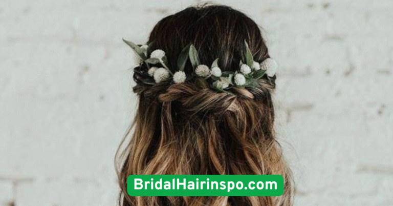 Loose Waves with Floral Crown