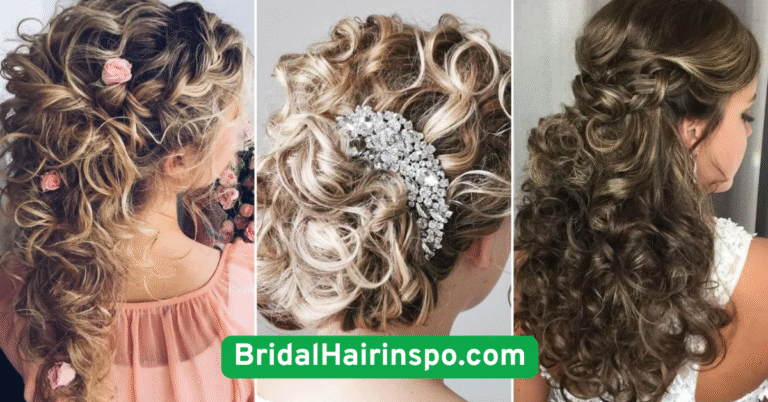 Romantic Loose Waves with Floral Accents