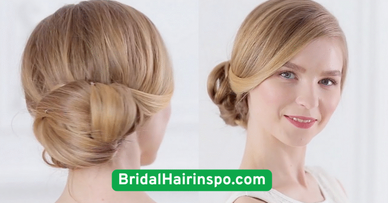Sleek Low Chignon with Side Part