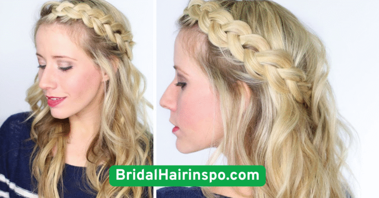 Soft Braided Crown with Loose Waves