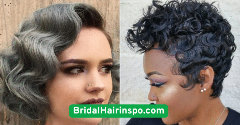 Soft Finger Waves with Bridal Pins