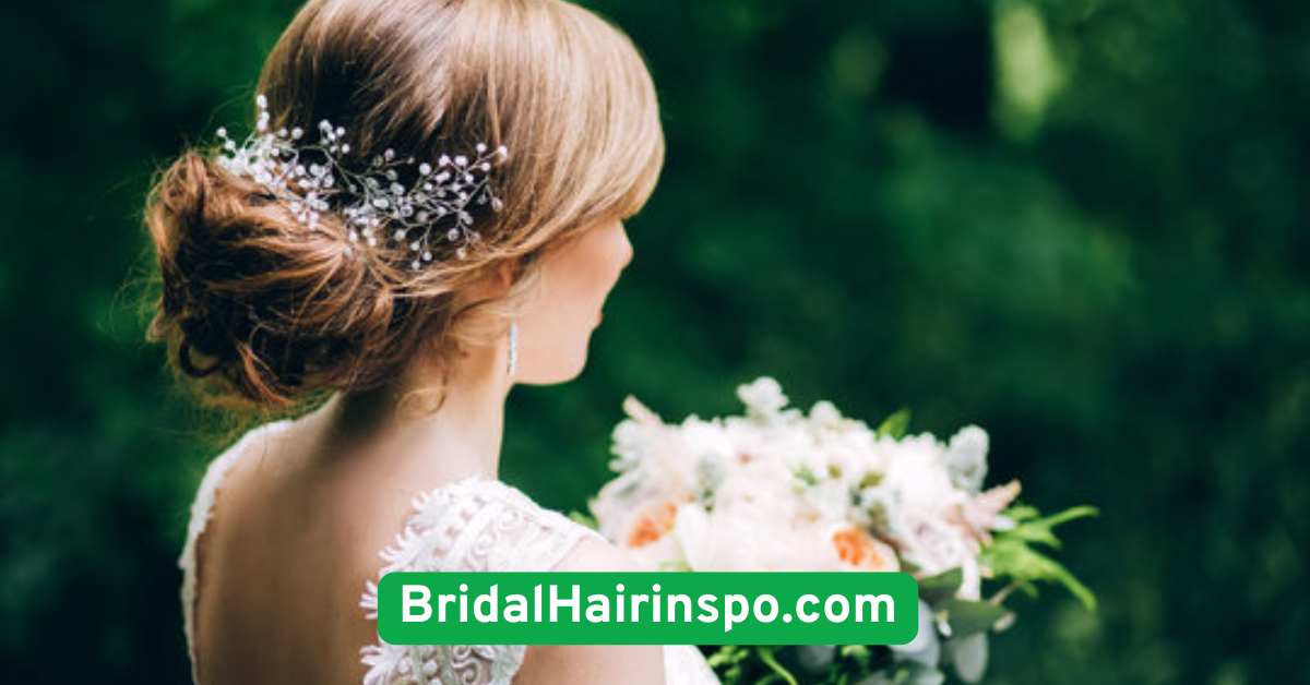 Loose Chignon with Hair Vine Accessory