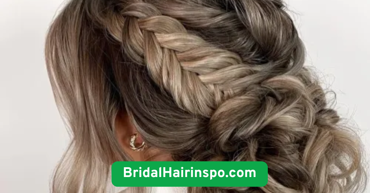 Dutch Braided Bun with Rhinestone Accents