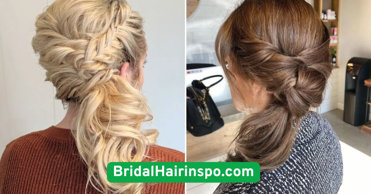 Curly Ponytail with Hair Wrap Detail