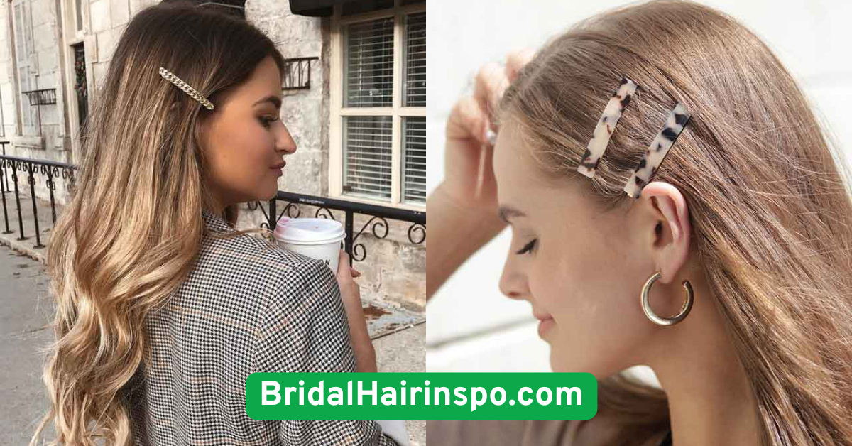 Sleek Straight Hair with Clip Accent