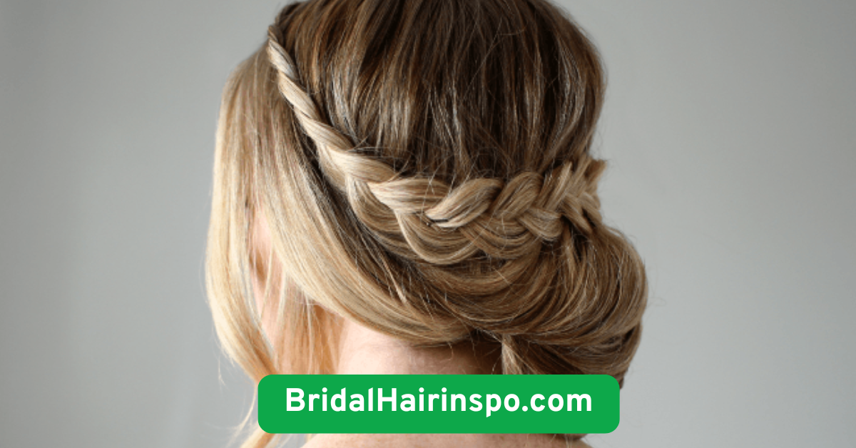 Textured Updo with Lace Hair Wrap