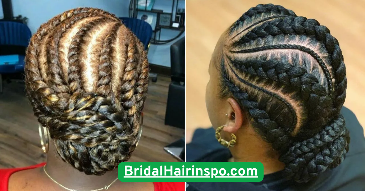 Braided Low Bun with Pearls