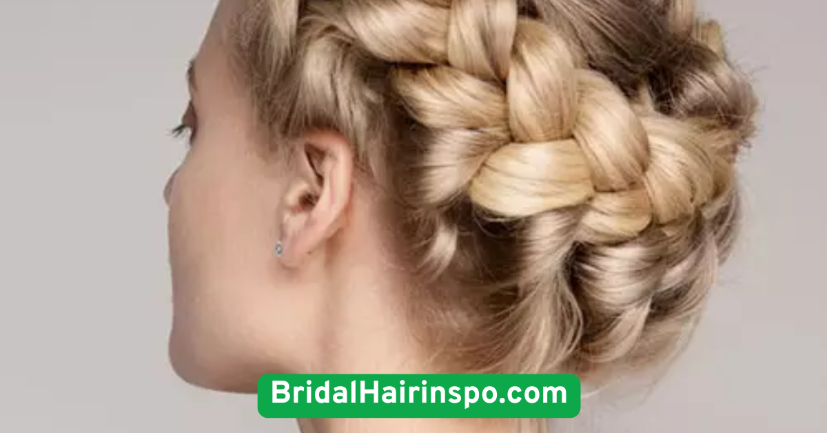 Braided Crown Updo with Natural Texture