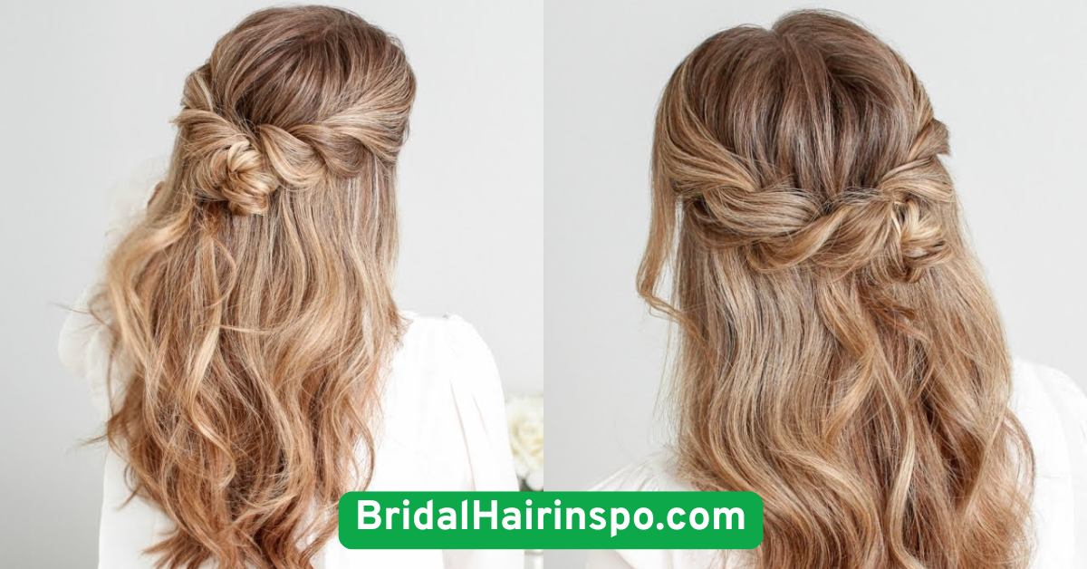 Half-Up Twisted Crown with Waves