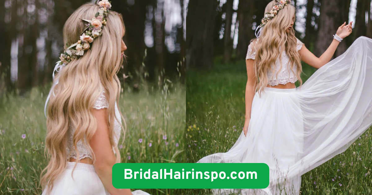Twisted Crown Braid for a Boho Bride Vibe