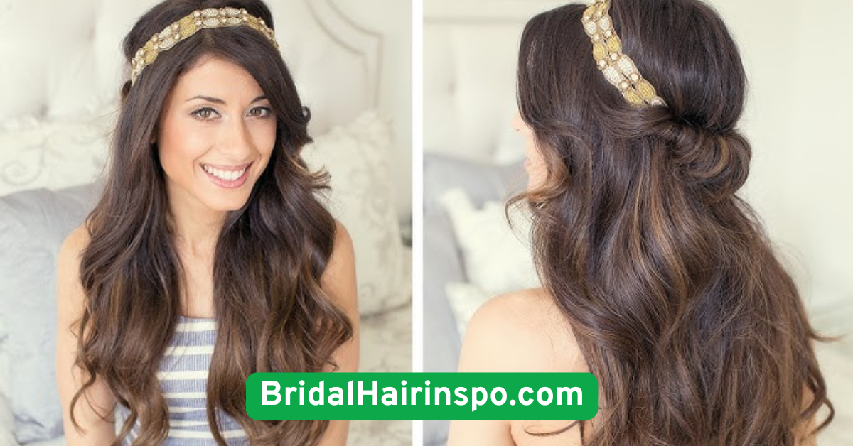 Wavy Lob with Metallic Headband