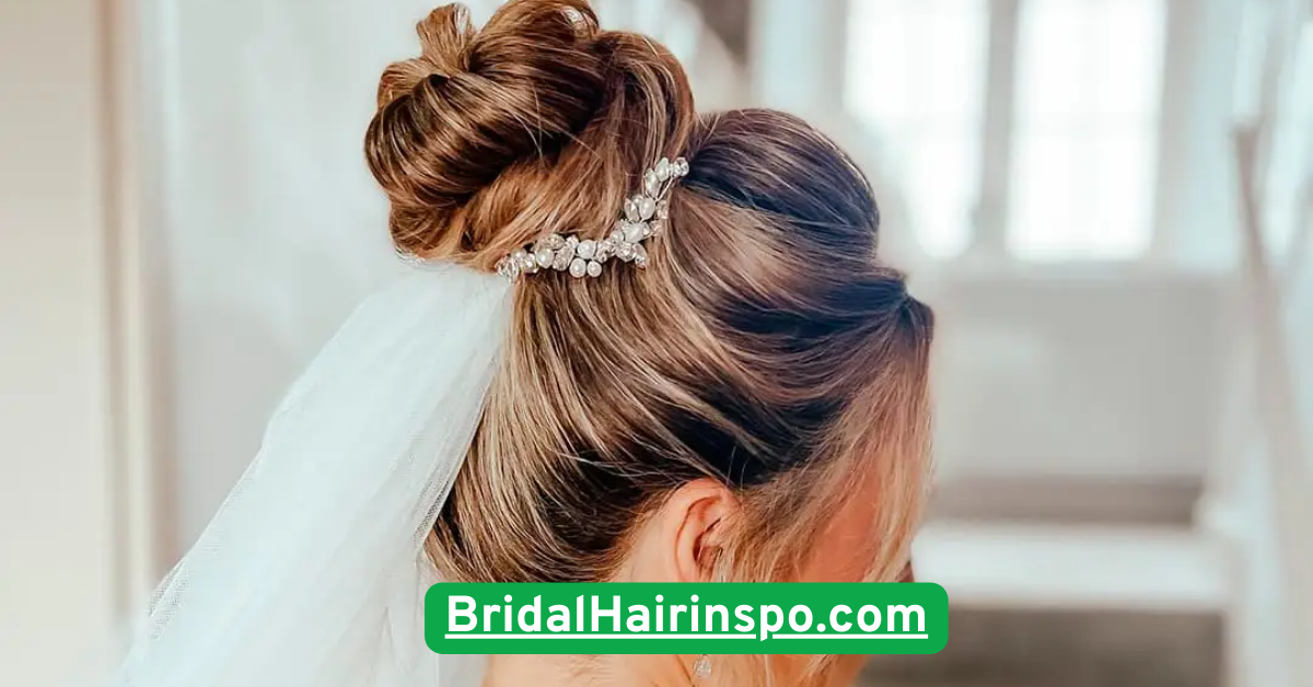 Top Knot with a Veil