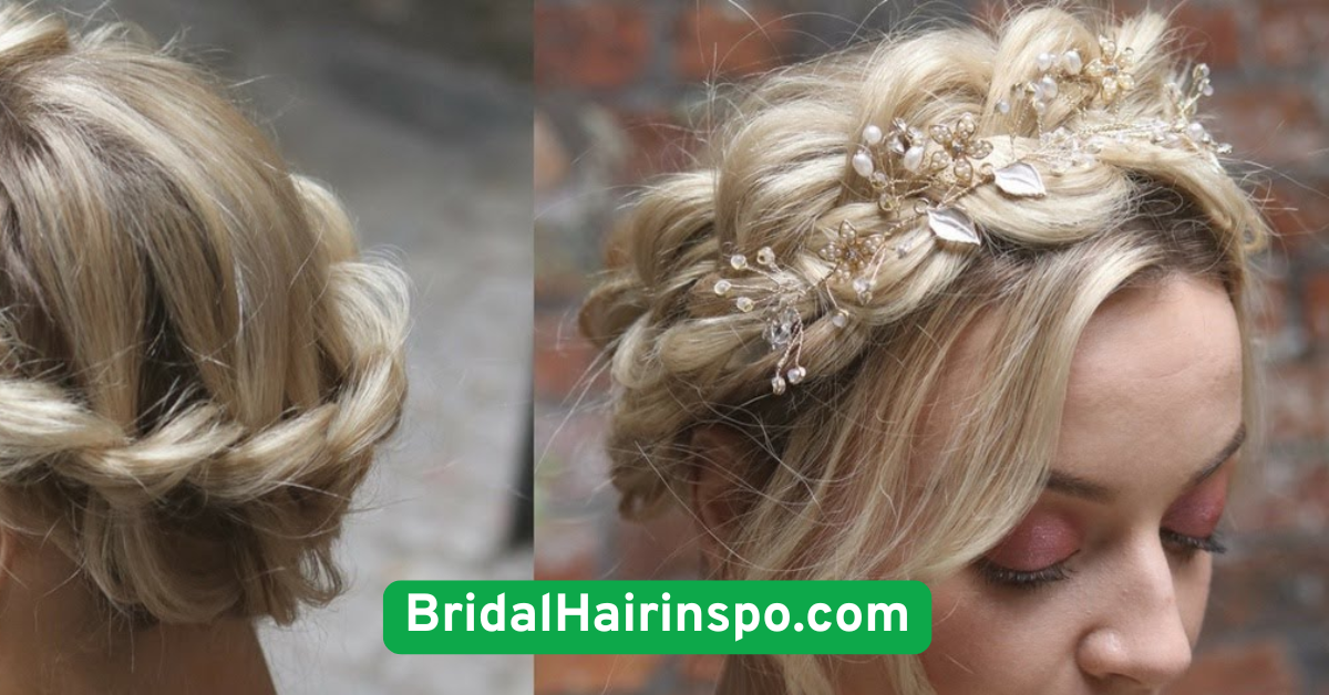 Braided Crown with Soft Curls
