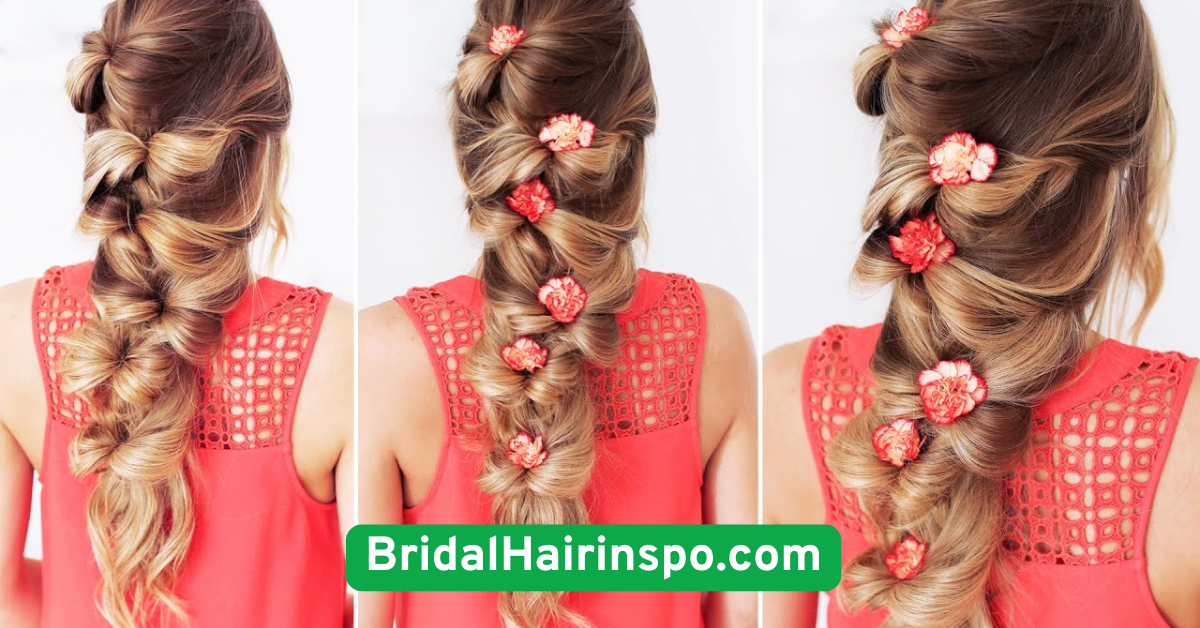 Long Boho Braid with Ribbon or Lac