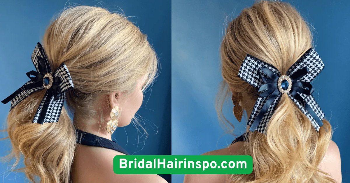 Sleek Low Ponytail with a Side Part
