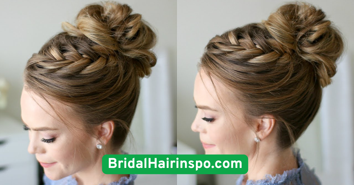 Braided Bun with Pearl Pins