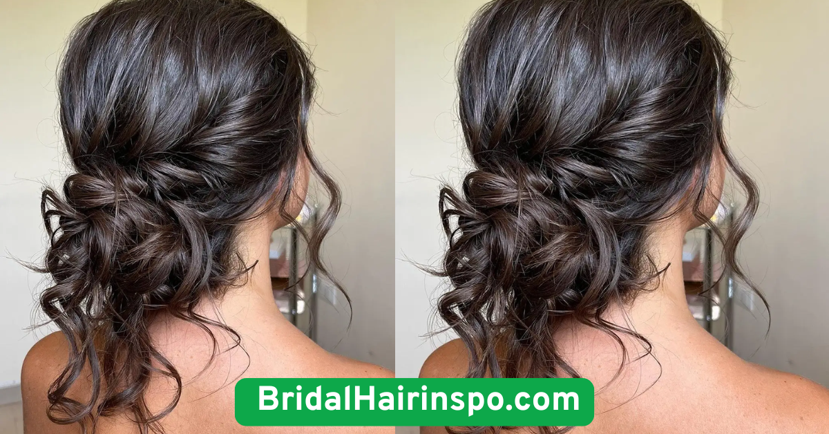 The Romantic Low Bun with Loose Curls