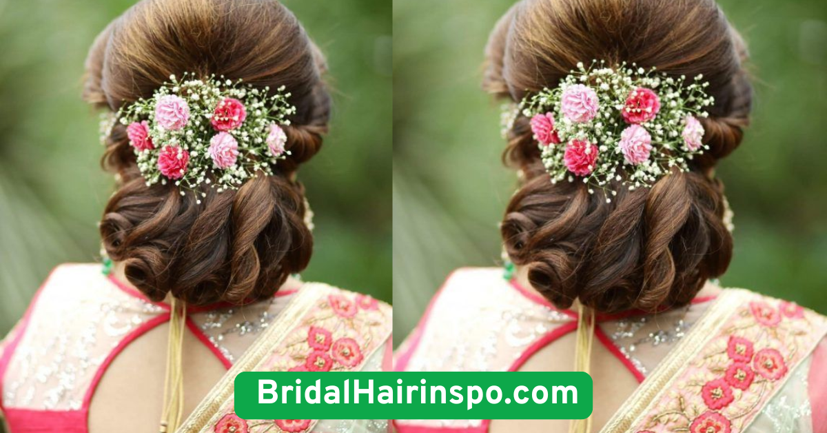 Floral-Inspired Bun with Baby’s Breath