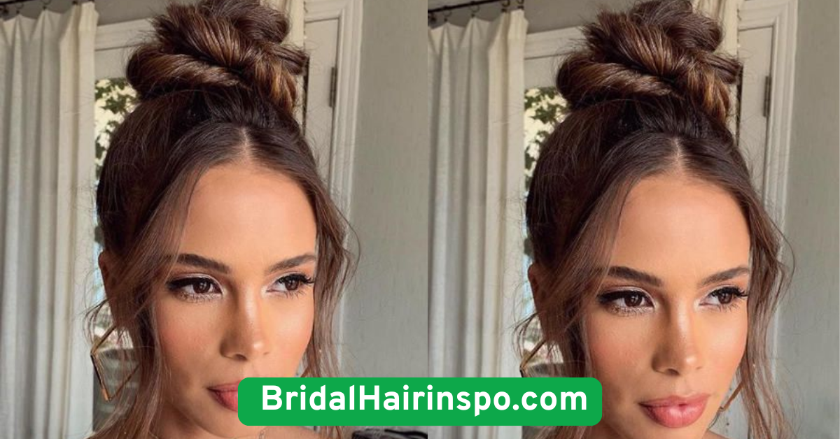 Messy Low Bun with Face-Framing Strands