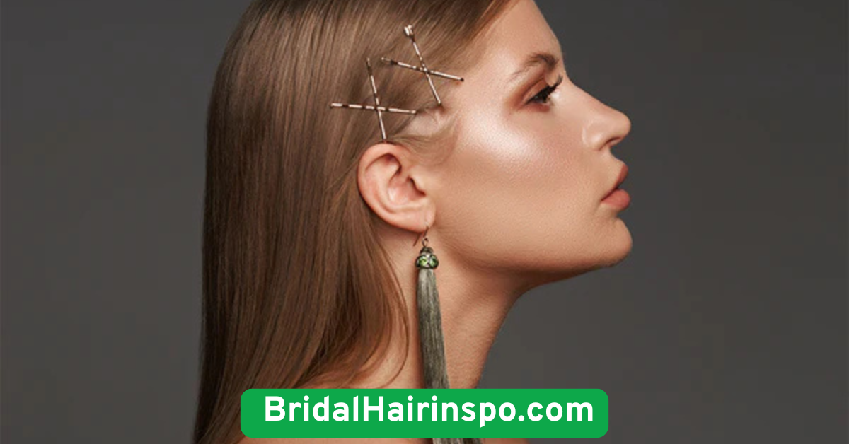 Sleek Side Part with Hairpins