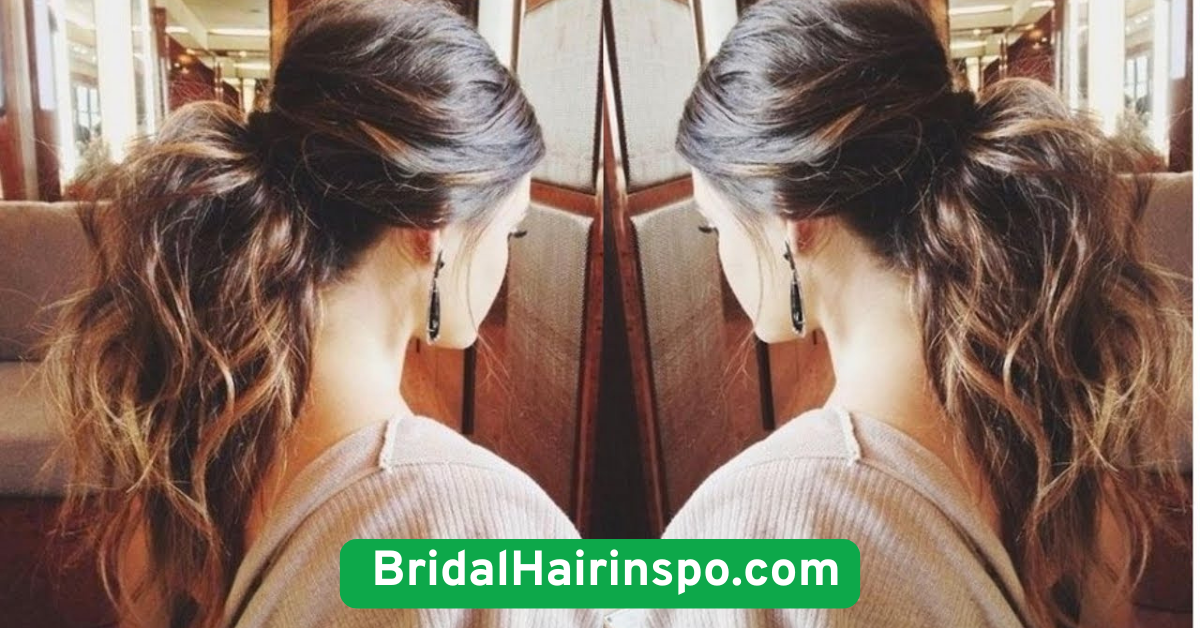 Voluminous Ponytail with Curls