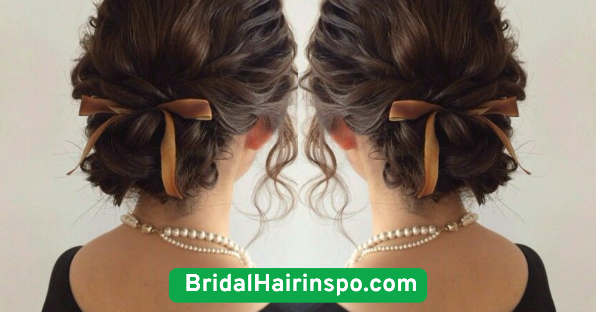 Low Chignon with Lace Ribbon